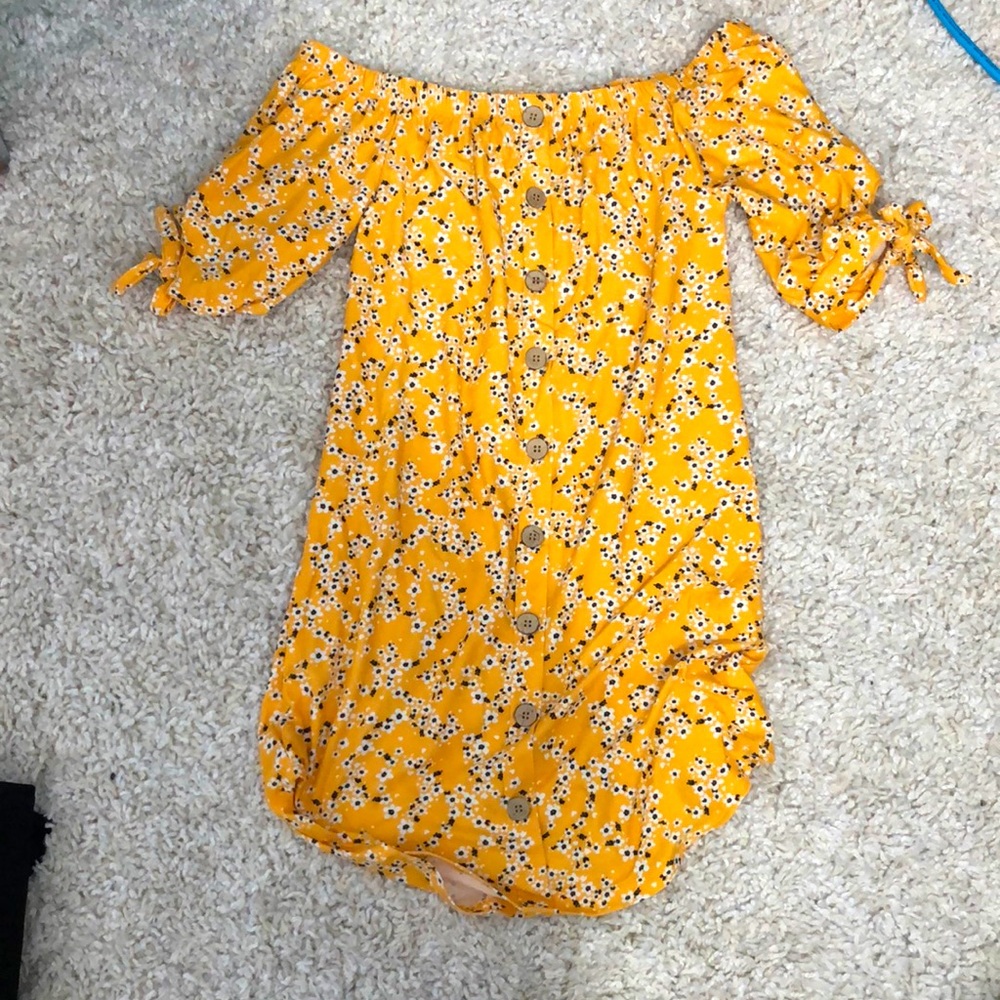 Yellow summer dress